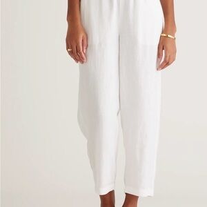 Quince 100% European Linen Pants in White size small